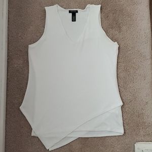 Dressy white tank top
